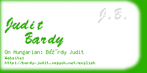 judit bardy business card